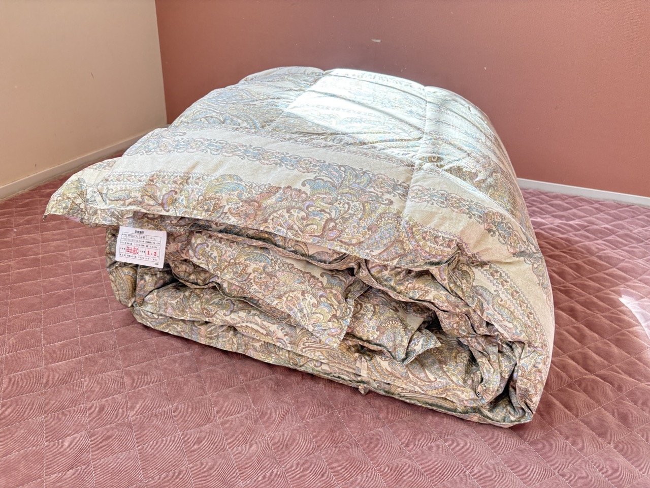 打ち直しされた羽毛布団